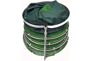 HUIPYOU Lobboy 2m / 2.5m / 3m / 4m mit Beutel Schnell trocknend geklebtem Kescher Faltbare Crayfish Karpfen Angelzubehör