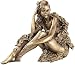 Produktbild Carlo Milano Skulptur: Sitzende Frauen-Statuette, Kunstharz-Guss in Bronzeoptik (Erotik Figuren)