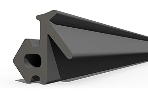 DQ-PP S-834X VEKA guarnizione per finestre, colore nero, 100 m, in gomma, per finestre in PVC, per profili in alluminio, per porte