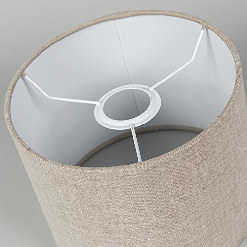 QAZQA Modern Polyester Lampenschirm 20/20/15 Zylinder coffee , Rund gerade Schirm Pendelleuchte, Schirm Stehleuchte, - 6