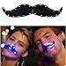 Produktbild Led hell behaarten schnurrbartzopprio 7 farbe blinken cool verkleiden nacht licht perfekt für halloween - party mit geklebten papier gefallen - schwarzzwei stücke