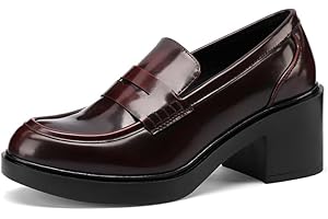 QUEEN HELENA Mocassini con Tacco Francesine Casual Eleganti Donna X31-82