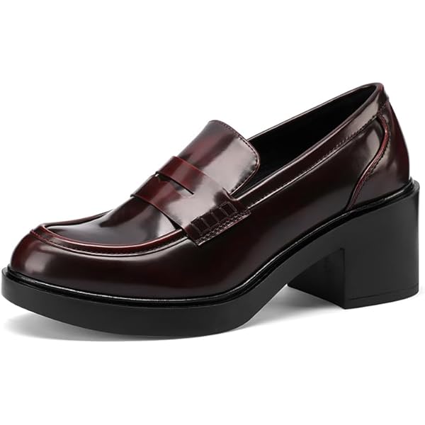 Mocassini Con Tacco QUEEN HELENA Per Donna - Francesine Eleganti In Pelle, Tacco 6 Cm, Stile Casual O Formale - Foto 7