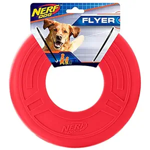 Nerf Dog 10in Atomic Flyer - Red