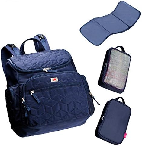 PRDX Mommy Bag Multi-function Backpack Dacron Maternal Package, Anti-theft,Water-proof for, Baby Necessities Protection Bag , blue