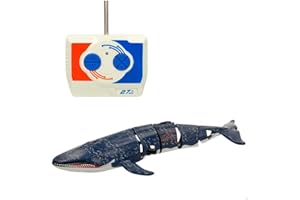 ColorBaby 47671 Racing Boat wieloryb pilot zdalnego sterowania, 20x9x3,5 cm, pilot zdalnego sterowania, 6 kierunków, częstotliwość 27 Mhz, zasięg 5-6 m, zabawki radiowe, realistyczne zwierzęta