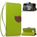 Produktbild Nokia / Microsoft Lumia 550 / N550 Lederoptik PU Leder Hülle (Frei 2 in 1 Ball Touch Pen) CaseHome Nature Blatt Etui Magnetverschluss Stil PU-Leder Brieftasche [Standfunktion] Deckel Klapptasche Schale Flip Foliant Schützende Haut Hüllen Mit Wallet Kartenfach Magnetverschluss Standfunktion Handytasche Taljereep Lanyard Strap Tragen Folio Tasche Schutzhülle(Grün Color)