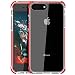 Produktbild MATEPROX iPhone 8 Plus/7 Plus Hülle, Shield Serien Robustes Schutzgehäuse, superklare PC-Rückseite, Silikon TPU Bumper, Anti-Scratch stoßfeste Schutzhülle für iPhone 7plus/8plus 5.5 inch-Rot