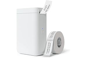 NIIMBOT D101 Étiqueteuse, Facile à Imprimer, Largeur de 10 à 25mm, pour Noms d'école, étiquettes de câbles, étiquettes de Prix, Rangement à la Maison, etc.