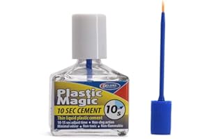 BEST PRICE SQUARE DELUXE MATERIALS Plastic Magic Cement Model Kit Glue 40ml