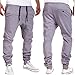 Produktbild Herren Sporthose Hevoiok Laufen Hosen Fashion Freizeit Men Kleidung Casual Elastisches Fitnesstraining Hose Jogginghose Trousers mit Tunnelzug (Grau, L)