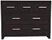 Produktbild Furniture 247 Kommode mit 5 Schubladen - Schwarze Eiche (Black Oak)