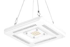 GROCRUISER Led Cultivo,Focos Led Cultivo Interior con Función Temporizador, Regulable Grow Light de 3 Modos 10 Niveles de Brillo, Luz Para Plantas de Espectro Completo Para verduras y flores(sin adaptador)
