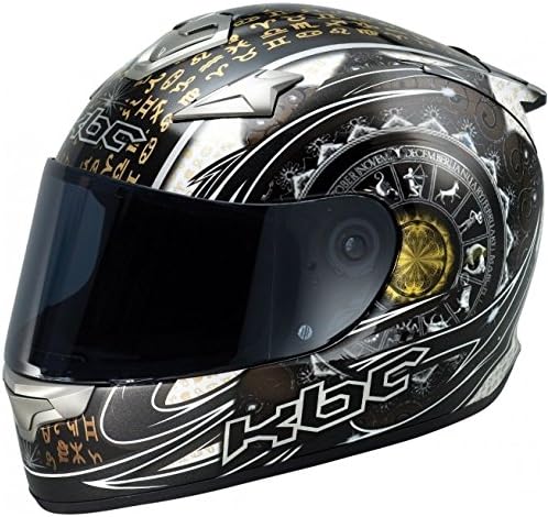 KBC VR4R ZODIAC MOTORCYCLE MOTORBIKE CRASH HELMET TOUR LID RACE RACING MEDIUM 58CM J&amp;S