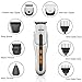 Hair Clipper, [Newest Version] 8 in 1 Rechargeable Grooming Kit/Hair Trimmer for Men&Kids/Nose Trimmer/Body Shaver/Beard Trimmer Stainless Steel&Waterproof with High Precision&Turbo Boost Technology (Silver)