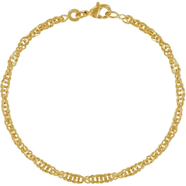 LES POULETTES BIJOUX - Gold Plated Bracelet Three Rows and Faceted Beads, Sterling Silver, Pearl : Stéphanie Ducauroix