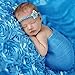 SA Newborn Baby 3D Rose Backdrop Receiving Blanket ,Baby photography background (Blue)