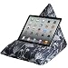 Produktbild Luxuriöses Designer Beanbag-Standkissen für iPad, Tablet, E-Reader, Handy, Samtweich, Handarbeit aus Großbritannien Grau Inby Field Non-Personalised