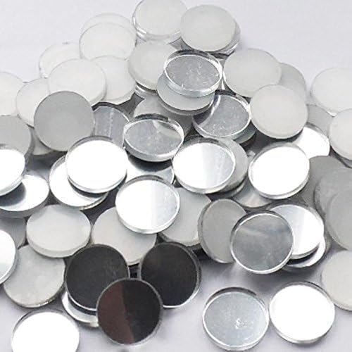 Suave Petal 3cm Round Circle Acrylic Mirror Mosaic Tiles - 100pcs