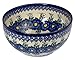 Produktbild Traditionelle Polnische Keramik, handgefertigte Salat oder Dessert Schüsseln, eine Salat Schale mit Muster im Bunzlauer Stil 24 cm (2800 ml), M.705.PANSY