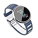 Produktbild Fitness Armband mit Pulsmesser, Jiayou Bunter Bildschirm Wasserdicht IP67 Fitness Tracker Smart Watch Aktivitätstracker Pulsuhren Bluetooth Smart ArmbandUhr Schrittzähler mit Schlafmonitor Kalorienzähler Vibrationsalarm Anruf SMS Whatsapp Beachten kompatibel mit iPhone Android Handy