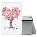 Produktbild MoKo Hülle Fire HD 10 Tablet (7th Gen.- 2017 Modell), Ultra Slim Lightweight Schutzhülle Smart Cover Case mit Auto Wake/Sleep & Translucent Rückseit für Fire HD 10,1 Zoll Tablette - Baum der Liebe