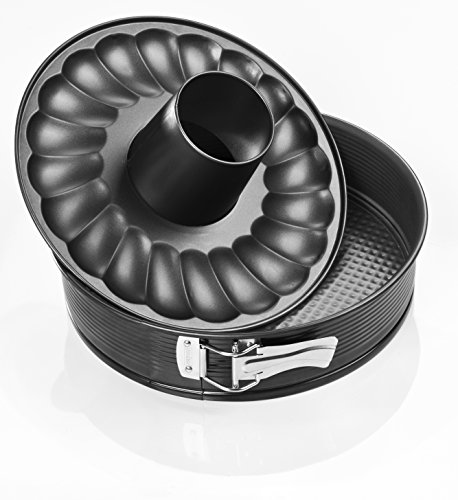 Zenker 6509 Springform mit Flach- und Rohrboden Ø 28 cm, black metallic - 2