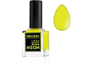 MELISSA PROFESSIONAL Melissa Smalto Unghie Lunga Durata Long Lasting Qube 10 Ml special Edition Effetto Neon Disco Lights, (Giallo)
