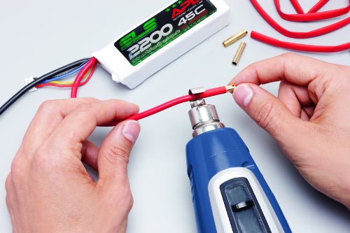 Steinel Kompakt Heißluftgebläse HL Stick, Heißluftfön mit integriertem LED-Arbeitslicht und sicherer Standfläche, 350 Watt, 400° bis 500° C, Heißluftpistole für Bastler und Modellbauer, 004019 - 13