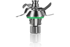 TRAWOLF Cuchillo mezclador para Vorwerk Thermomix TM 5 con 4 cuchillas Cuchillo para procesador de alimentos Thermomix TM5, incluye sello