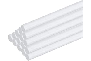 QUARKZMAN 30 Stück Acryl Kunststoff Rundstab 3mm x 300mm PMMA Acryl Kunststoff Stab Transparente Acryl Stäbe für DIY Handgefertigt Kunsthandwerk Beleuchtung Garten Dekorationen - 1/8" x 12"