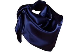 YOFASEN Hijab Kopftuch für Damen - 1 Stück Einfarbig Satin Muslimische Islamische Kopfbedeckung Frauen Gesichtsschleier Schal Turban 90x90 cm