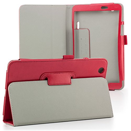 Saxonia LG G Pad 8.3 Hülle Case Tablet Tasche Schutzhülle Cover Premium Qualität mit Standfunktion Rot - 2