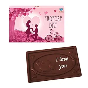 Valentine Gift for Boy Friend, BOGATCHI, Perfect Valentines Gift, Dark Chocolates, Love Chocolates, Premium Chocolates, Propose Day Bar 70 g