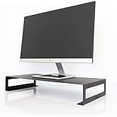 Hanwood Metal Monit&ouml;r Standı - Siyah - Monit&ouml;r Y&uuml;kseltici - Laptop Standı - Organizer - SMS1BL