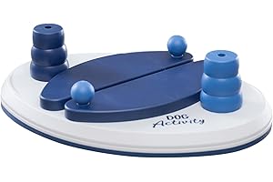 TRIXIE Hundespielzeug Intelligenz Dog Activity Strategiespiel „Push Away“ – Anspruchsvolles Intelligenzspielzeug für Hunde zur Beschäftigung, ø 25x17cm – 32018
