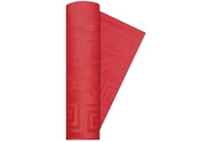BIG PARTY TOVAGLIA ROTOLO IN CARTA DAMASCATA ROSSA 1,2X7 MT