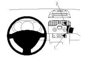 Brodit ProClip 854207 Staffa per Auto ad Incastro, Center Mount