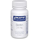 Pure Encapsulations Pure Biotin 2.5mg Sa&ccedil; Cilt Tırnak Takviyesi 60 Kaps&uuml;l