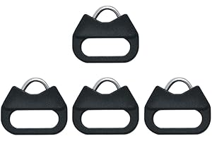 VKO Adattatore per tracolla per fotocamera Anello per fotocamera Triangolo Split Ring Hook tappo in plastica compatibile con fotocamere DSLR SLR mirrorless (2 paia)