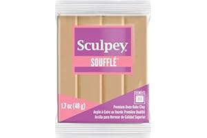 Polyform Sculpey Su 6301 48 g Individual Soufflé Clay Bar, Latte