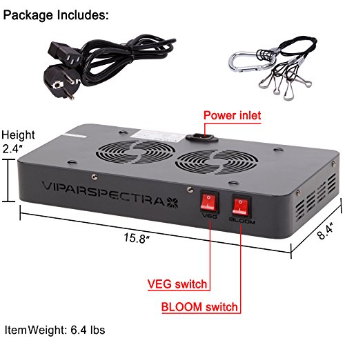 VIPARSPECTRA Reflector 450W LED Grow Light LED Pflanzenlampe Full Spectrum wachsen für Zimmerpflanzen Gemüse und Blumen - 4