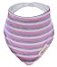 Hxhome Cotton Baby Bandana Drool Bibs with Adjustable Snaps - 6 Pack Baby Absorbent Soft Cotton Fleece Backing Drool Bib for Teething Toddlers Infants Babies Girls