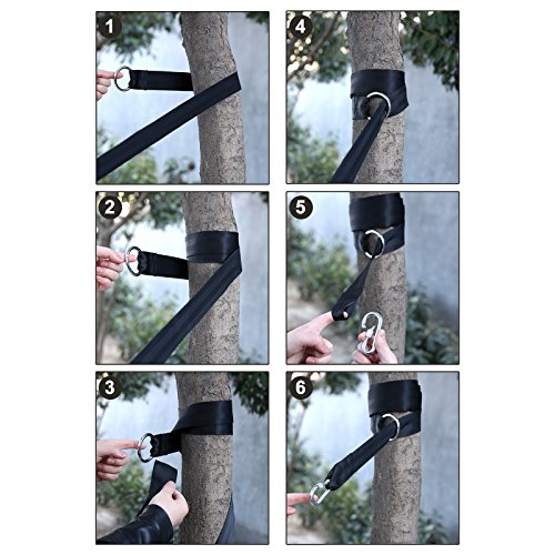 Songmics Befestigungs-Set Aufhängeset für Hängematte TÜV Rheinland geprüft max. statische Belastung 270 kg 3.2m GDC01P - 7