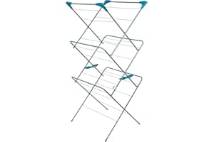 MAECENA 3-Tier Clothes Drying Rack - Indoor/Outdoor Foldable Clothes Airer, Non-Slip All-Weather Clothes Horse for Laundry Drying sustainable Airer