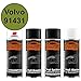 Produktbild Autolack Spraydosen Set für Kunststoff Stoßstange Volvo 91431 Lofoten Green Haftgrund Grundlack Basislack Klarlack mit Weichmacher Sprühdose