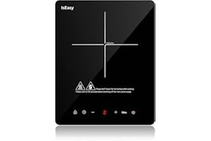ISEASY Piastra ad induzione portatile, piano cottura elettrico a induzione - (2100 W, autosufficiente, touch, timer) - 1 zona
