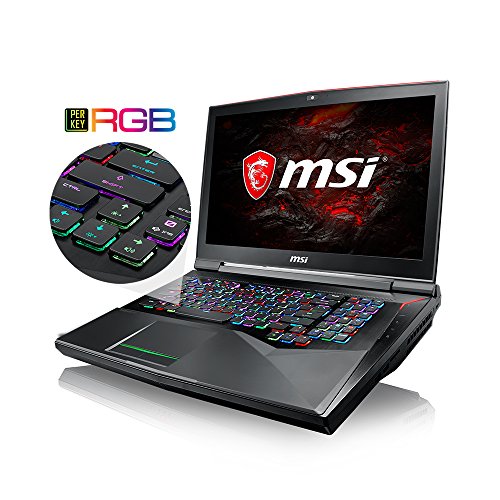 MSI GT75 TITAN-055 17 3  120Hz 3ms G-sync Extreme Gaming Laptop GTX 1080 8G i7-8750H  6 Cores  16GB 512GB SSD   1TB Per Key RGB KB  VR Ready  Metal Ch