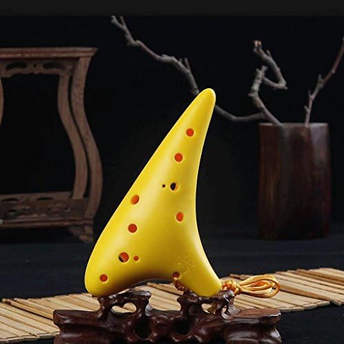 Decorated Modern OcarinaAc Midrange C Tune 12 Hole Children Student Beginner Yellow