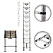 Produktbild MAXCRAFT 3,20 m Teleskopleiter Aluleiter Stehleiter Sprossenleiter ausziehbare Leiter Ausziehleiter Anlegeleiter Mehrzweckleiter EN-131 geprüft